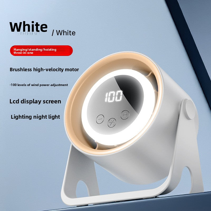 USB desktop fan with rechargeable battery