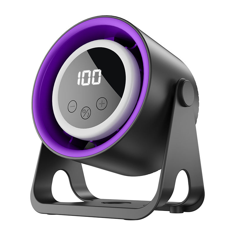 USB desktop fan with rechargeable battery